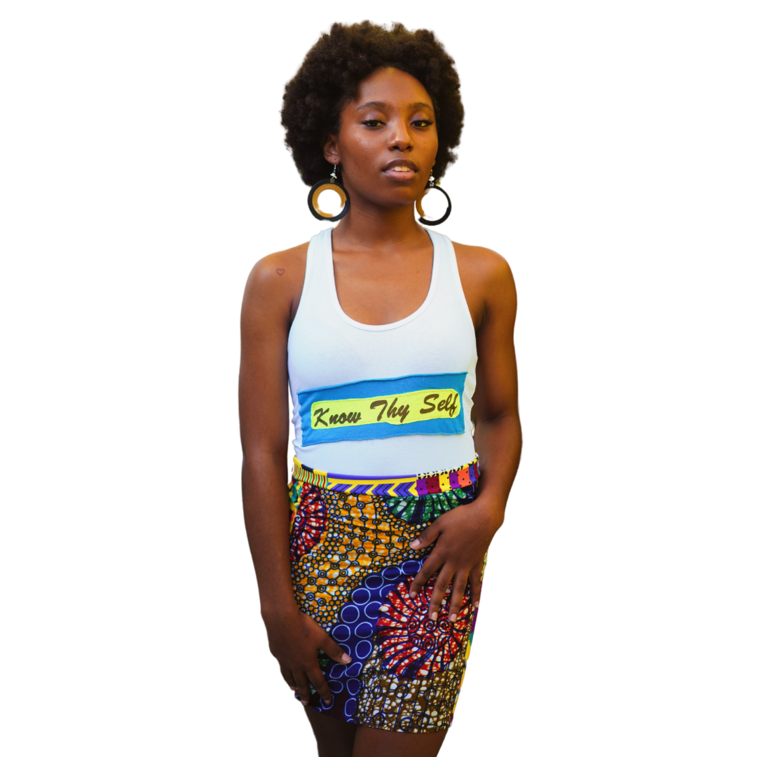 KNOW THY SELF Tank top / PASSIONFRUIT Skirt