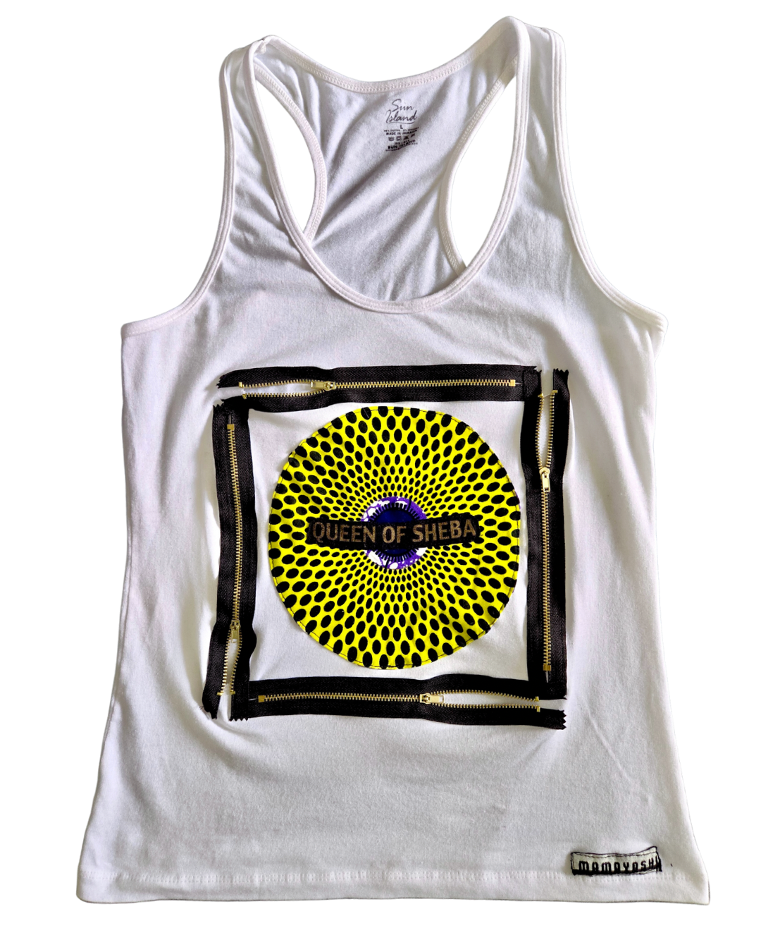 SHEBA SUNBURST ZIP-TANK TOP