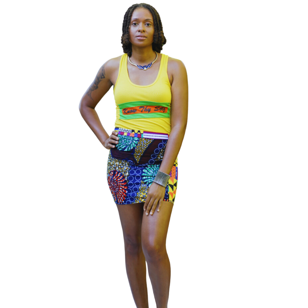KNOW THY SELF SUNNY Tank Top / PASSIONFRUIT Skirt XS - 3X